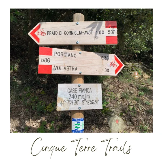 Signposted Cinque Terre Trails