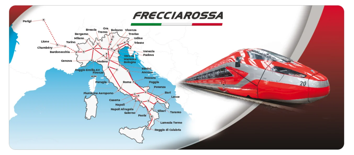Frecciarossa high speed train network