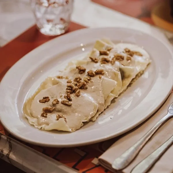 Pansotti pasta from Osteria Giobatta