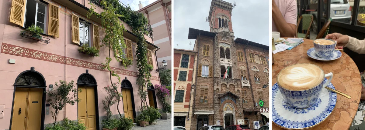 Taking a coffee break in Sestri Levante