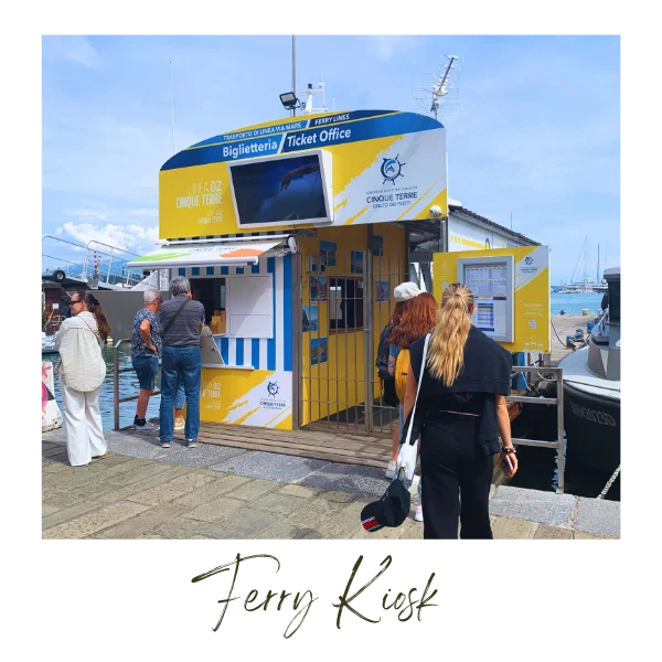 La Spezia ferry kiosk (ticket desk)