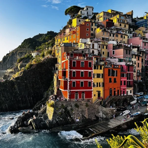 Riomaggiore at sunset