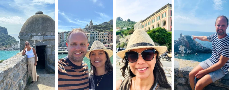 Lu & Justin hanging out in Portovenere