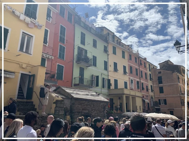 Cinque Terre busy summer day