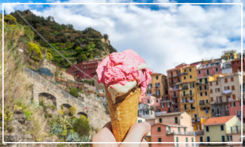 Gelato in Manarola Italy