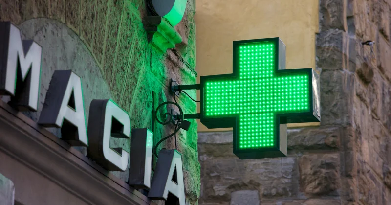 Pharmacy shop in Italy