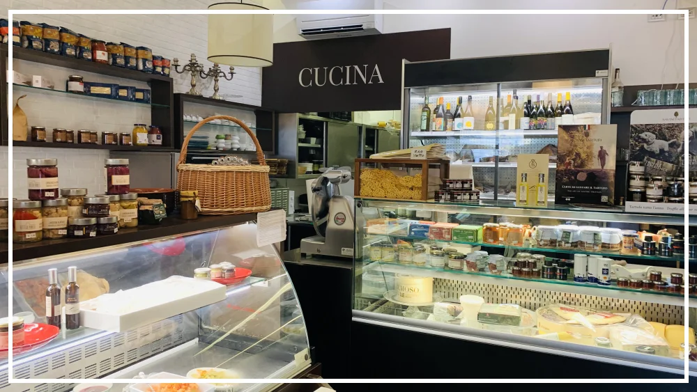 Typical local deli products around Cinque Terre