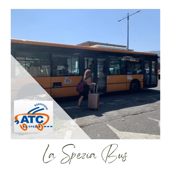 Typical La Spezia bus and signage/branding for you to recognize