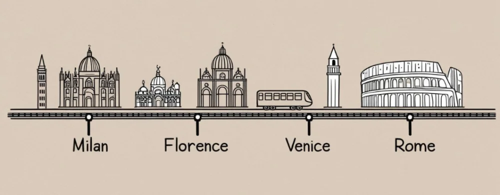 Intercity Trains in Italy linking to Cinque Terre