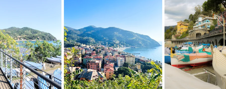 Levanto beach old town and promenade