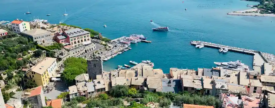 Portovenere from Castle Doria