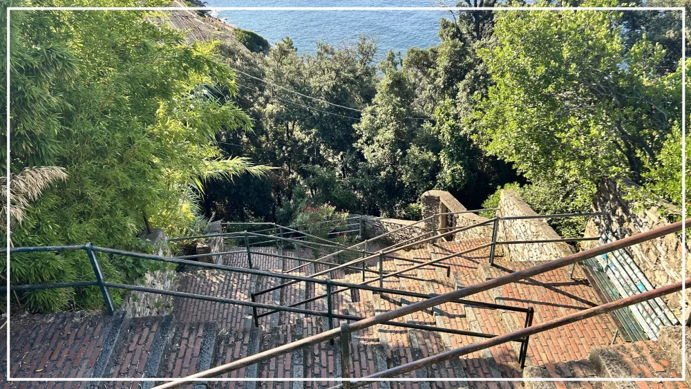 Ladarina - stairs to Corniglia from the train station