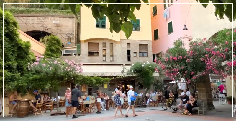 Monterosso old town at aperitivo hour